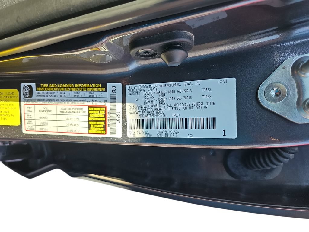 Used 2022 Toyota Tundra SR5 w/ TRD Off-Road Package AWD/4WD image 32