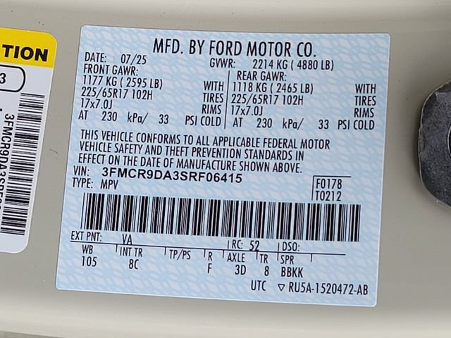 Used 2025 Ford Bronco Sport Badlands w/ Badlands Tech Package AWD/4WD image 16