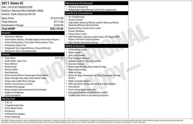 Used 2011 Scion tC image 20