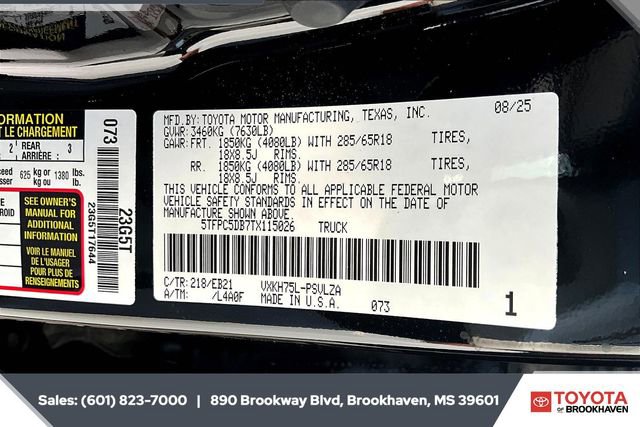 New 2026 Toyota Tundra TRD Pro image 7