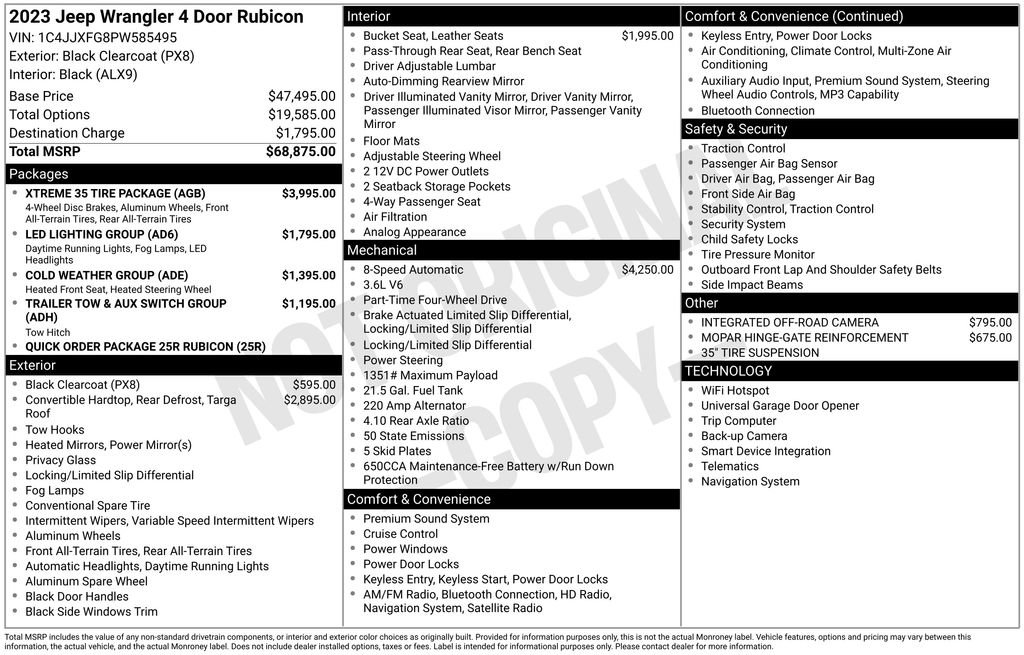 Used 2023 Jeep Wrangler Rubicon w/ Xtreme 35 Tire Package image 4