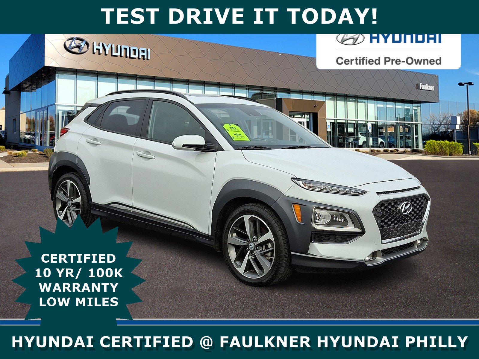 Certified 2021 Hyundai Kona Limited w/ Cargo Package image 1