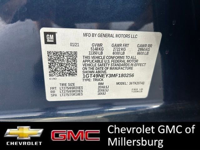 Used 2021 GMC Sierra 2500 SLT w/ SLT Premium Package AWD/4WD image 32