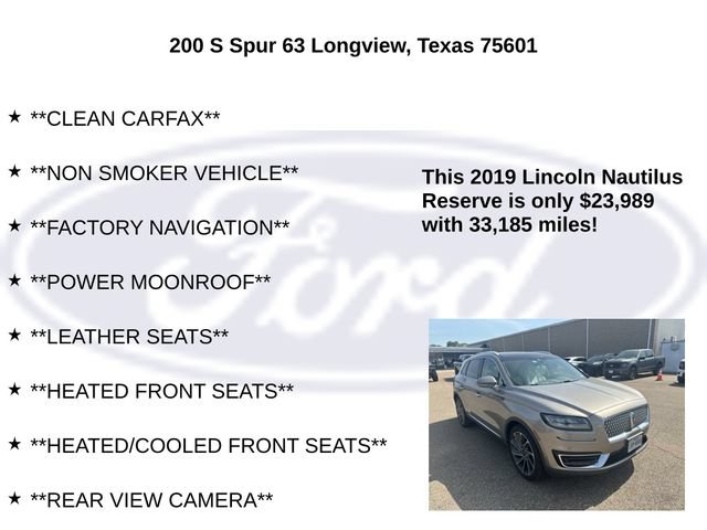 Used 2019 Lincoln Nautilus Reserve FWD image 5