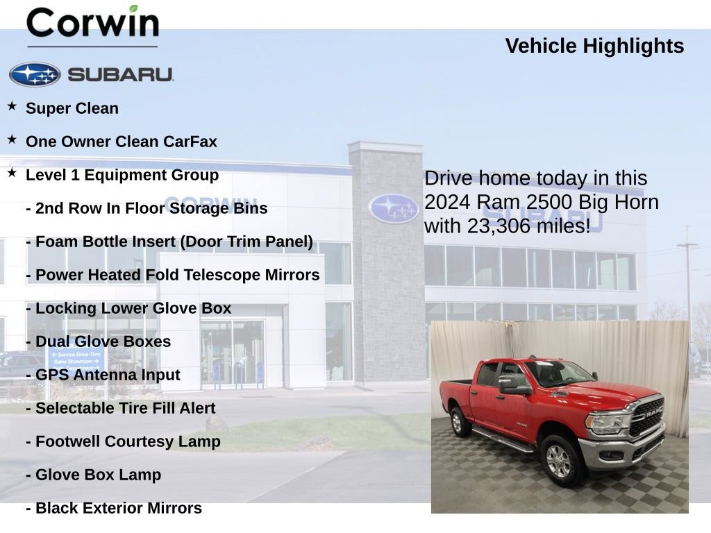 Used 2024 RAM 2500 Big Horn w/ Bed Utility Group image 6