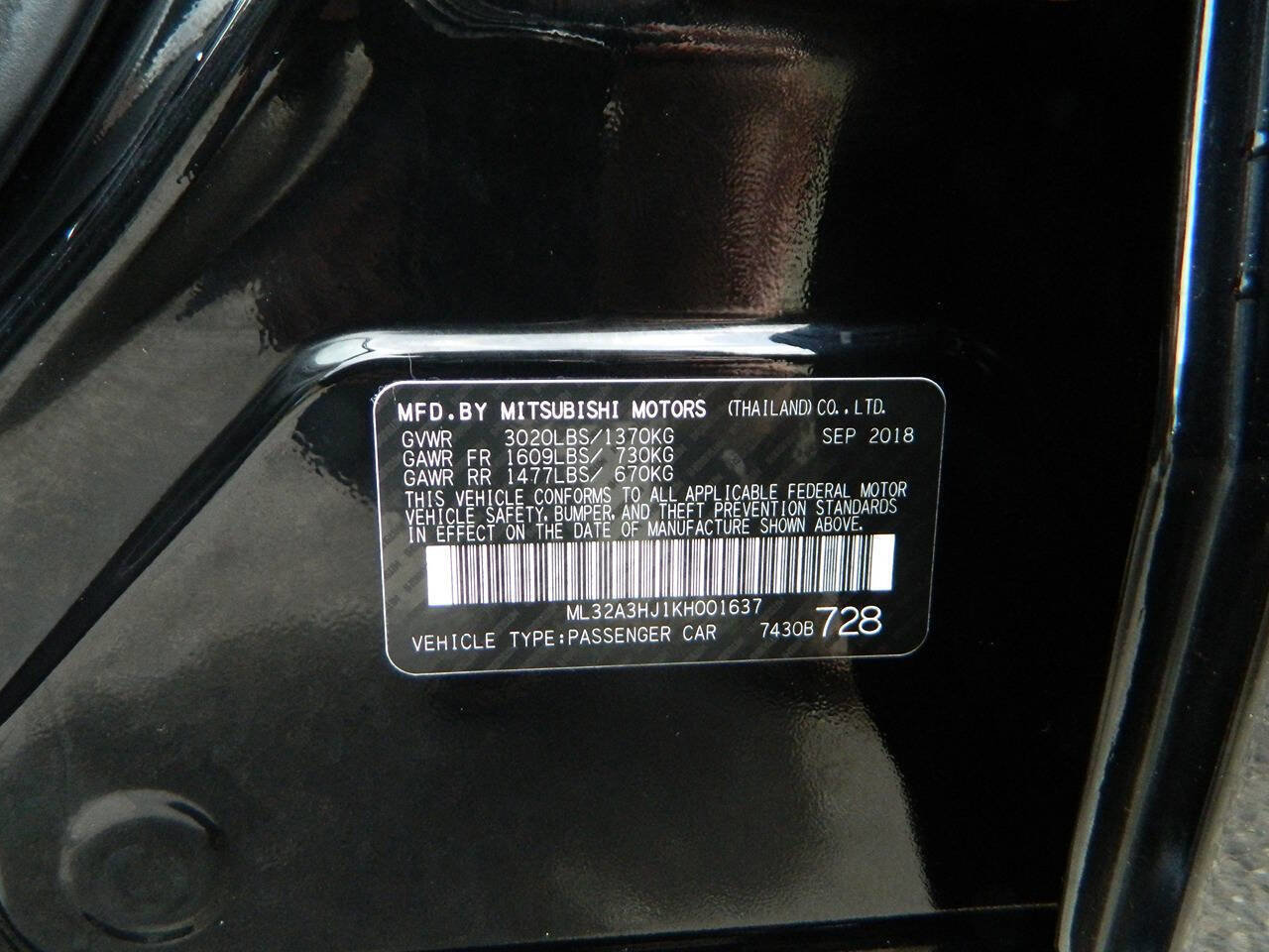 Used 2019 Mitsubishi Mirage ES FWD image 25