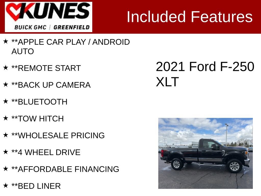 Used 2021 Ford F250 XLT w/ XLT Value Package AWD/4WD image 2