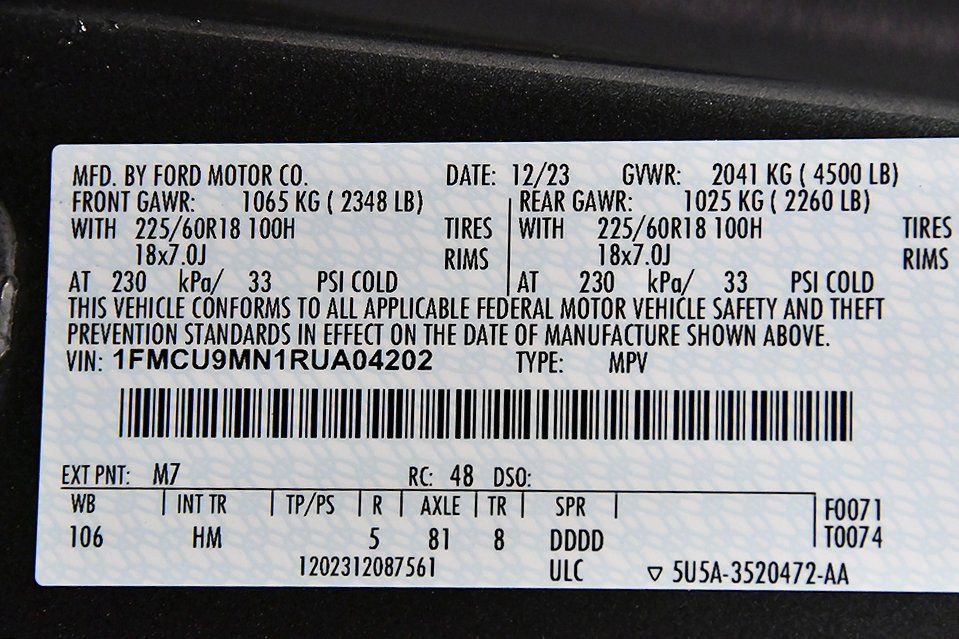 Used 2024 Ford Escape ST-Line w/ Tech Pack #1 image 17