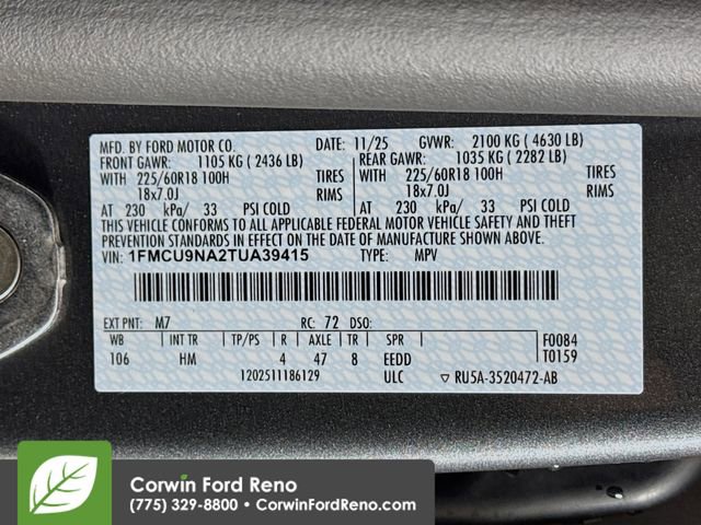 New 2026 Ford Escape ST-Line Select w/ Tech Pack #2 AWD/4WD image 34