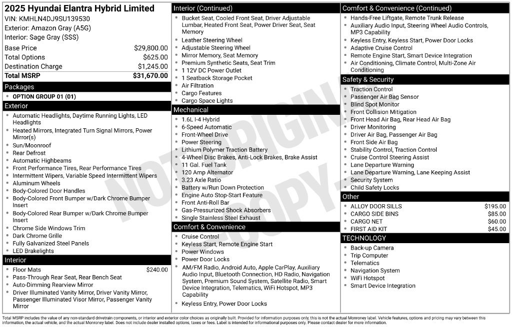 Used 2025 Hyundai Elantra Limited FWD image 6