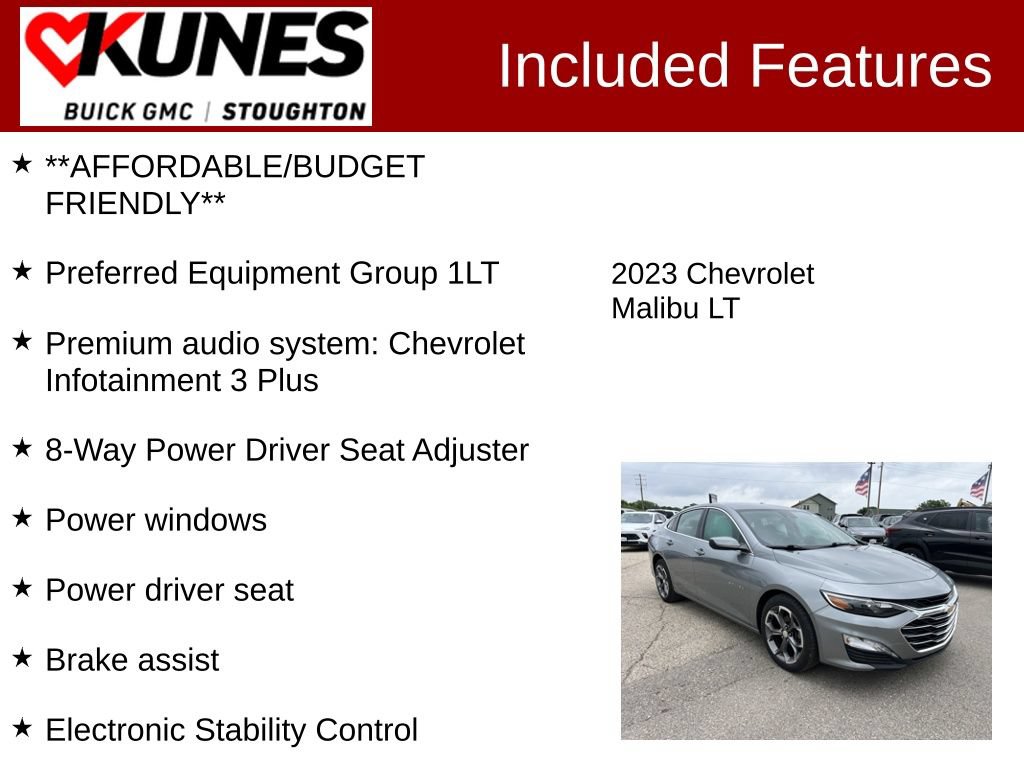 Used 2023 Chevrolet Malibu LT FWD image 2