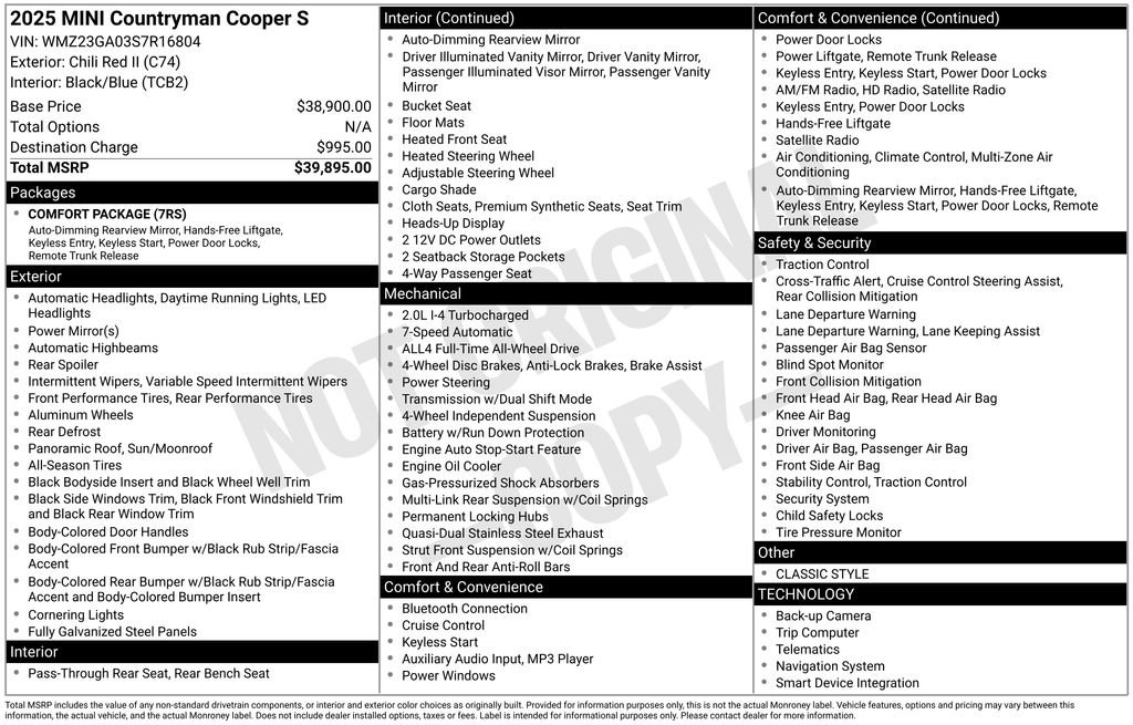 Certified 2025 MINI Cooper Countryman S AWD/4WD image 9