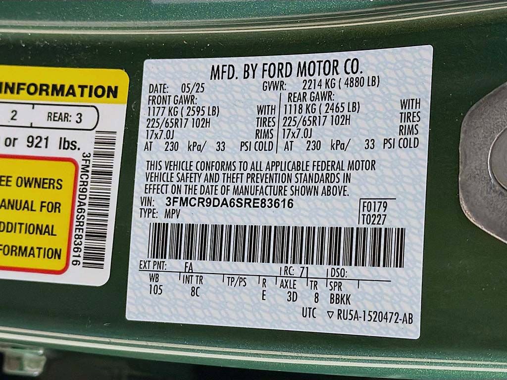 Used 2025 Ford Bronco Sport Badlands image 37