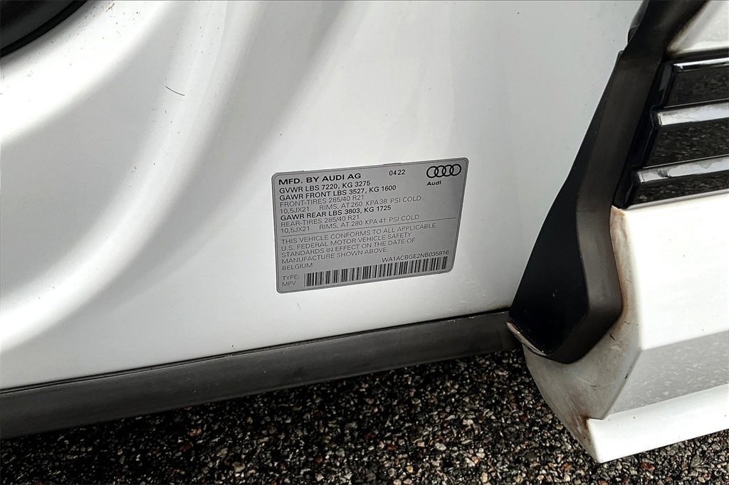 Used 2022 Audi e-tron S Premium Plus w/ 21" Black Optic Package image 19