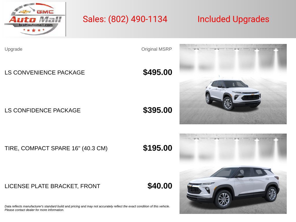 New 2026 Chevrolet TrailBlazer LS w/ LS Convenience Package AWD/4WD image 3