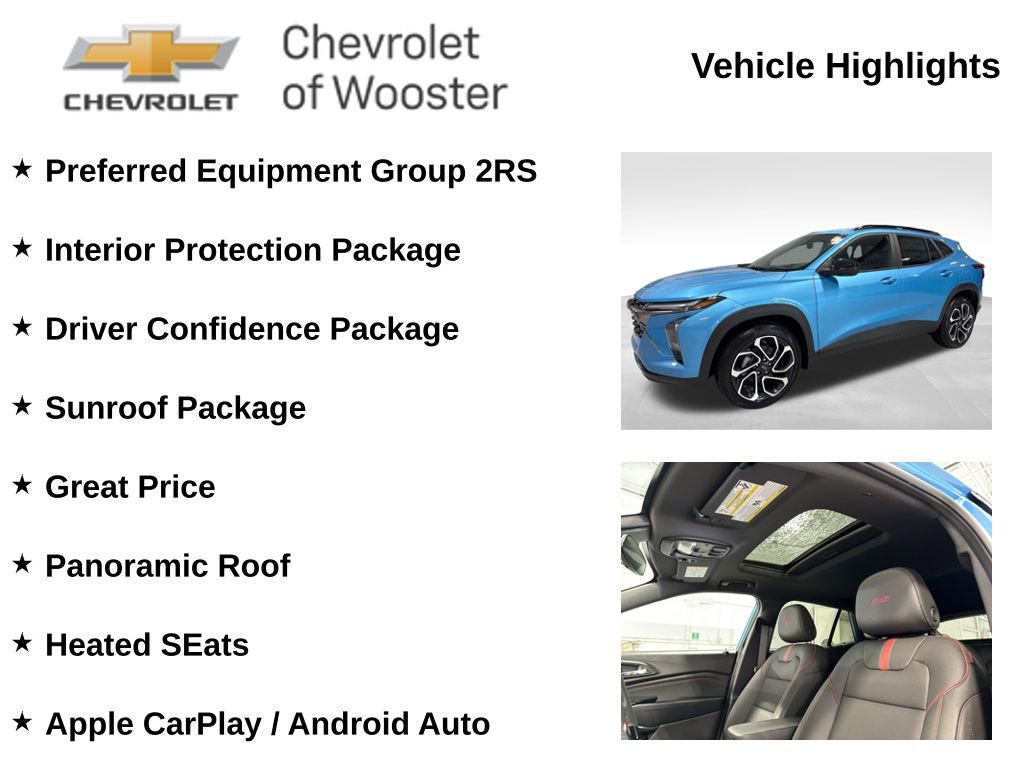 New 2026 Chevrolet Trax RS w/ Sunroof Package FWD image 2