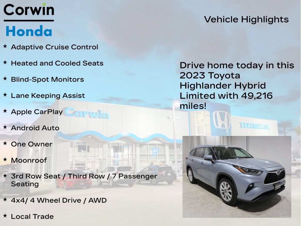 Used 2023 Toyota Highlander Limited AWD/4WD image 7