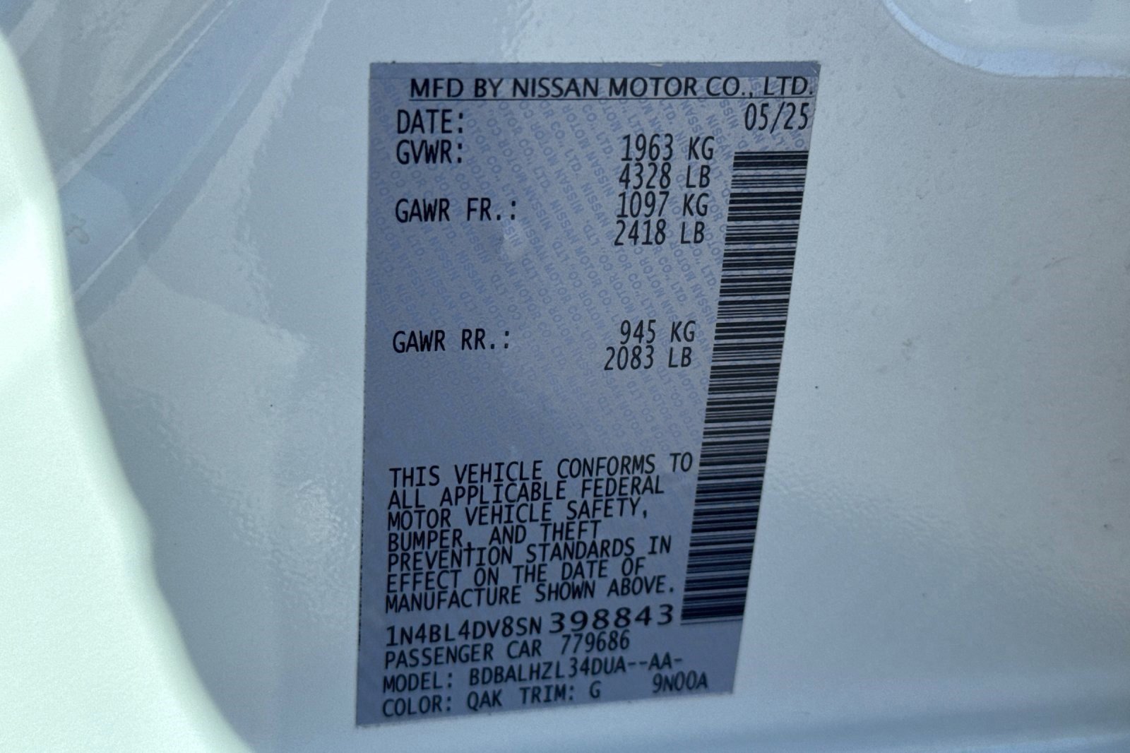 Used 2025 Nissan Altima 2.5 SV image 22