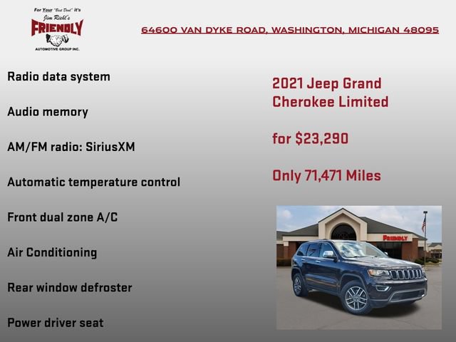 Used 2021 Jeep Grand Cherokee Limited AWD/4WD image 10