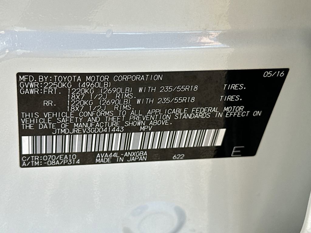 Used 2016 Toyota RAV4 Limited w/ Advanced Technology Package image 34