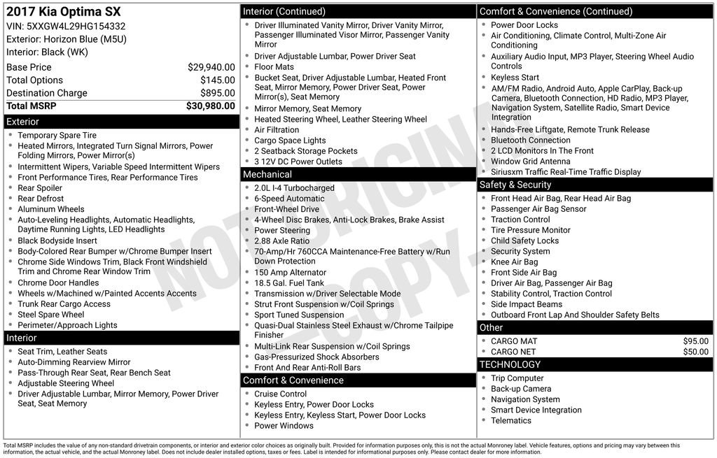 Used 2017 Kia Optima SX image 32