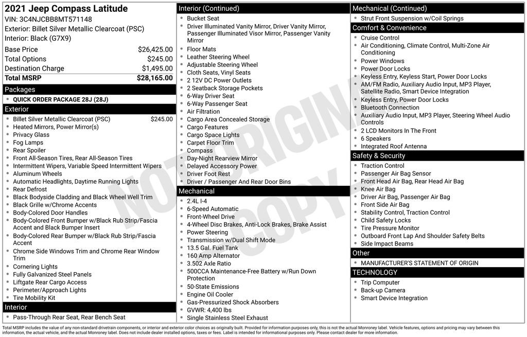 Used 2021 Jeep Compass Latitude image 6