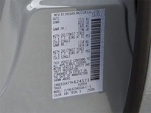 New 2026 Nissan Frontier PRO-4X w/ Pro-4x Convenience Package image 49