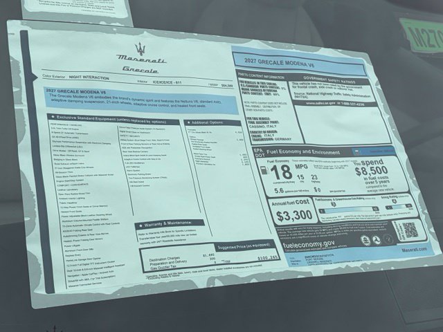 New 2027 Maserati Grecale Modena AWD/4WD image 45