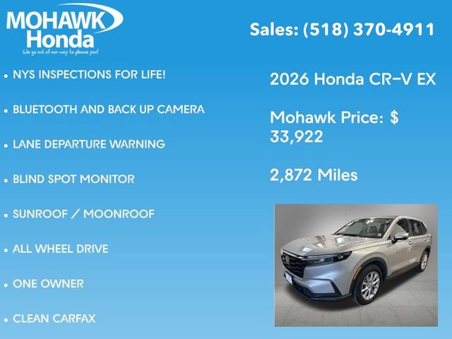 Certified 2026 Honda CR-V EX image 8