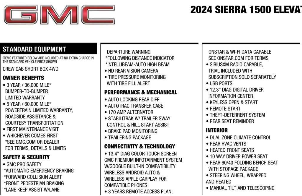 Used 2024 GMC Sierra 1500 Elevation AWD/4WD image 3