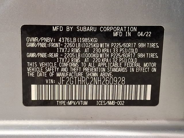 Certified 2022 Subaru Crosstrek 2.5i Sport AWD/4WD image 26