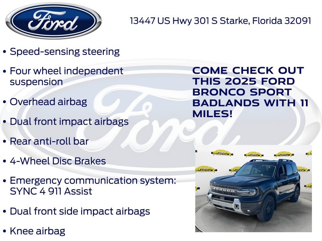 New 2025 Ford Bronco Sport Badlands w/ Badlands Tech Package AWD/4WD image 25