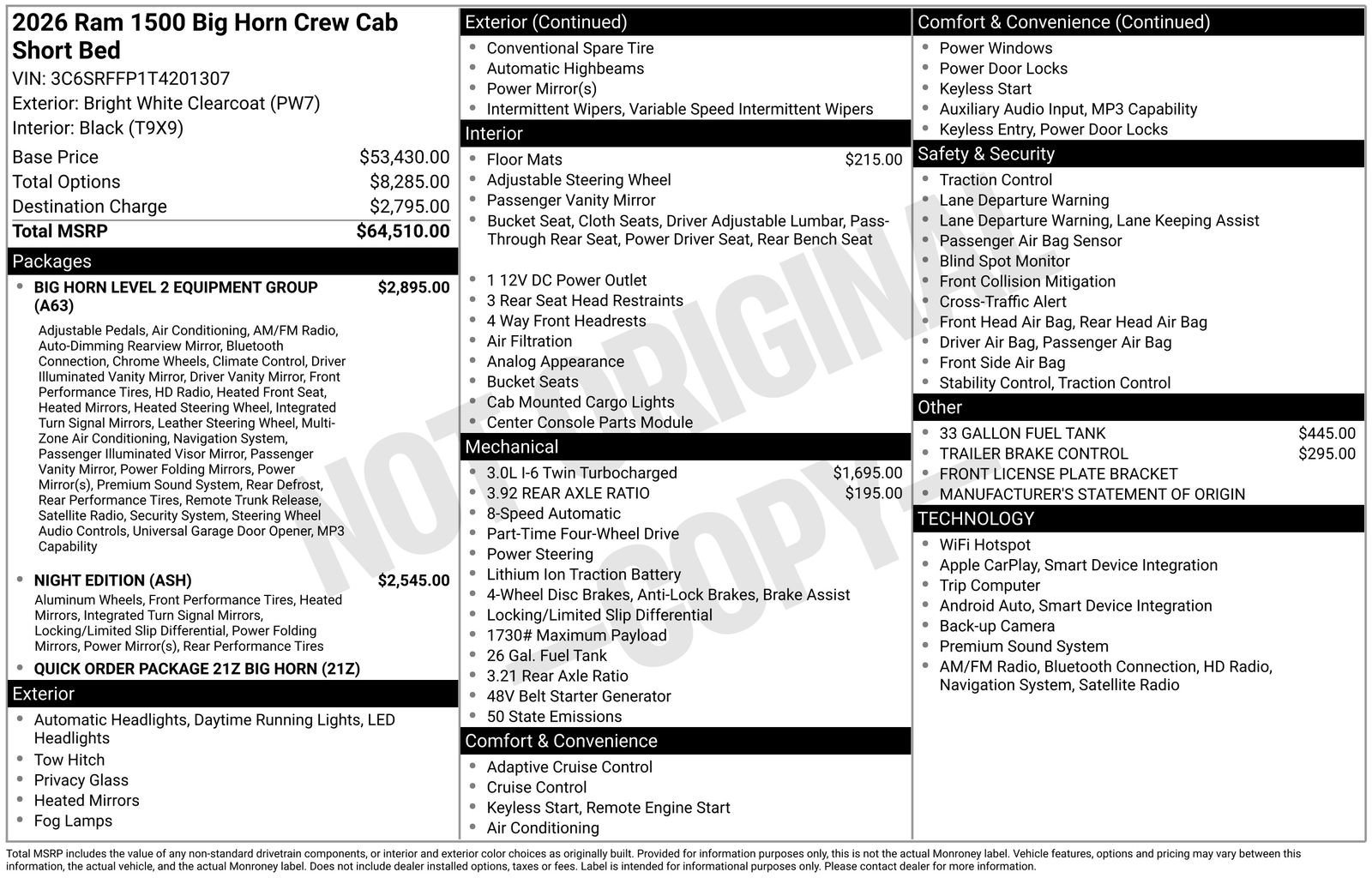 New 2026 RAM 1500 Big Horn AWD/4WD image 31