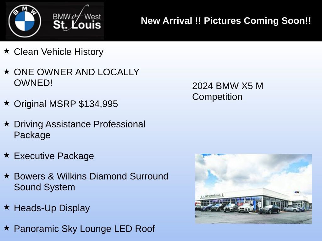 Used 2024 BMW X5 M Competition w/ Executive Package AWD/4WD image 3