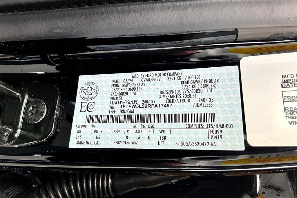 Used 2024 Ford F150 Lariat w/ Equipment Group 502A High image 36