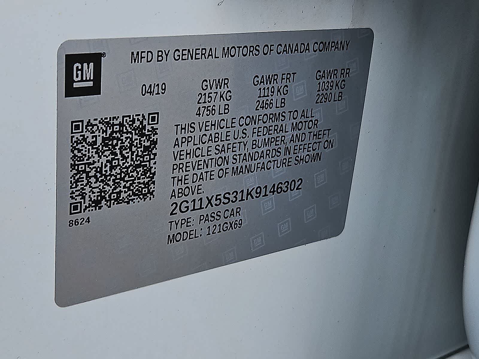 Certified 2019 Chevrolet Impala LS FWD image 37