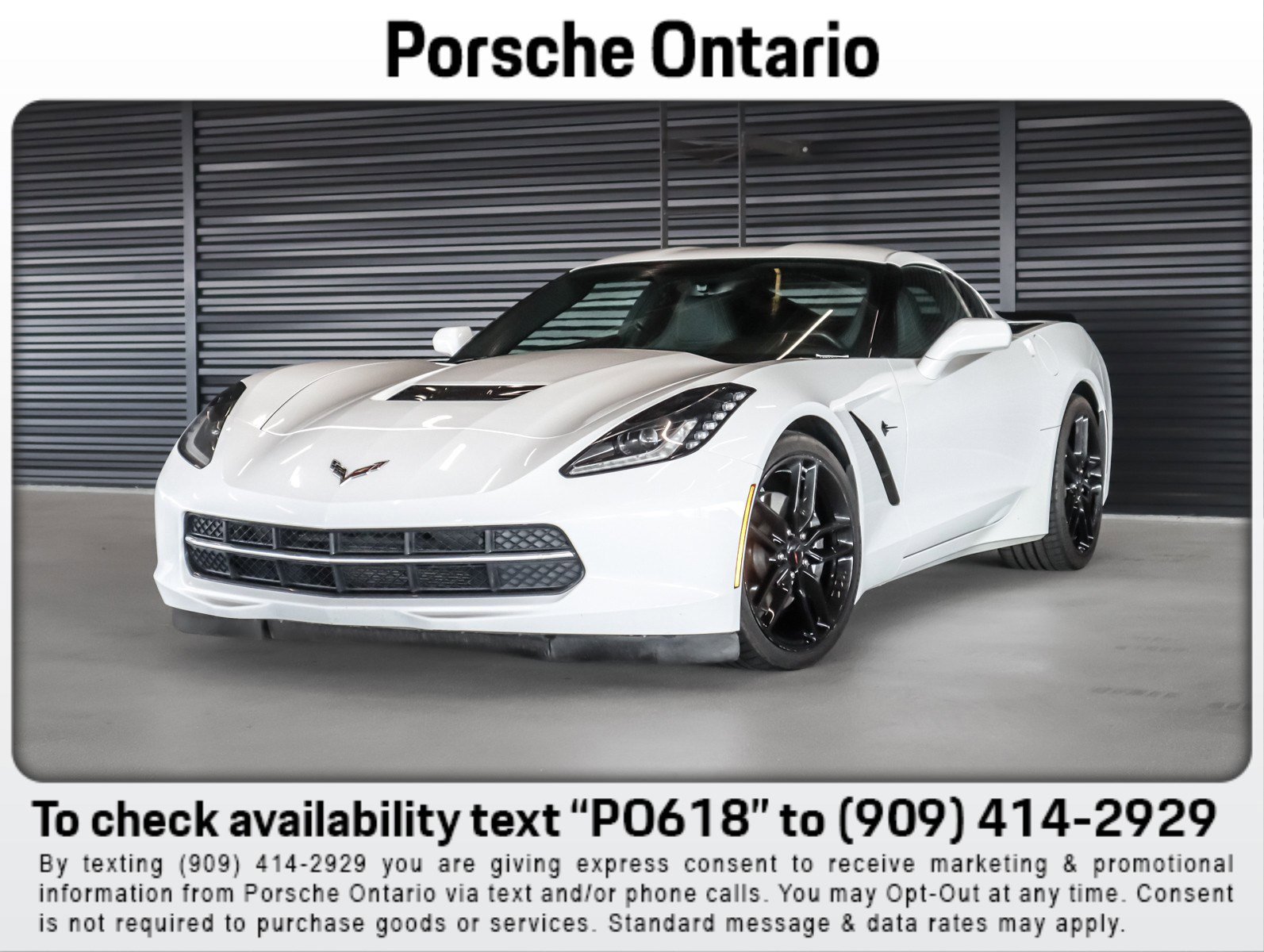 Used 2019 Chevrolet Corvette Stingray Coupe w/ 1LT image 1