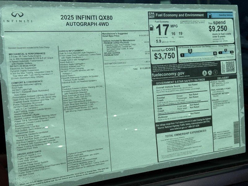 New 2025 INFINITI QX80 Autograph w/ Premium Cargo Package image 22