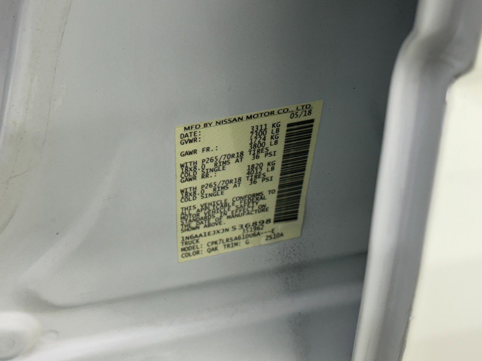 Used 2018 Nissan Titan S w/ S Utility Package image 33