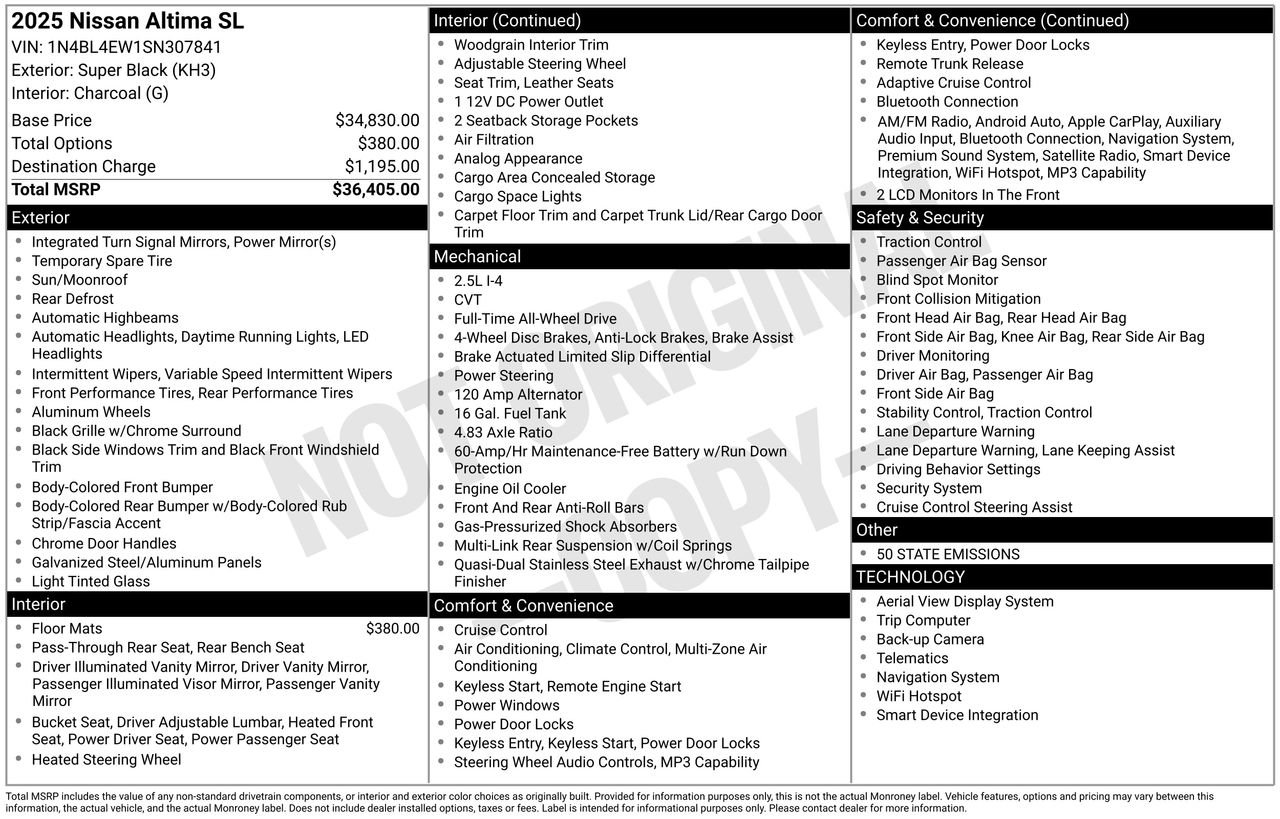 Certified 2025 Nissan Altima 2.5 SL image 33