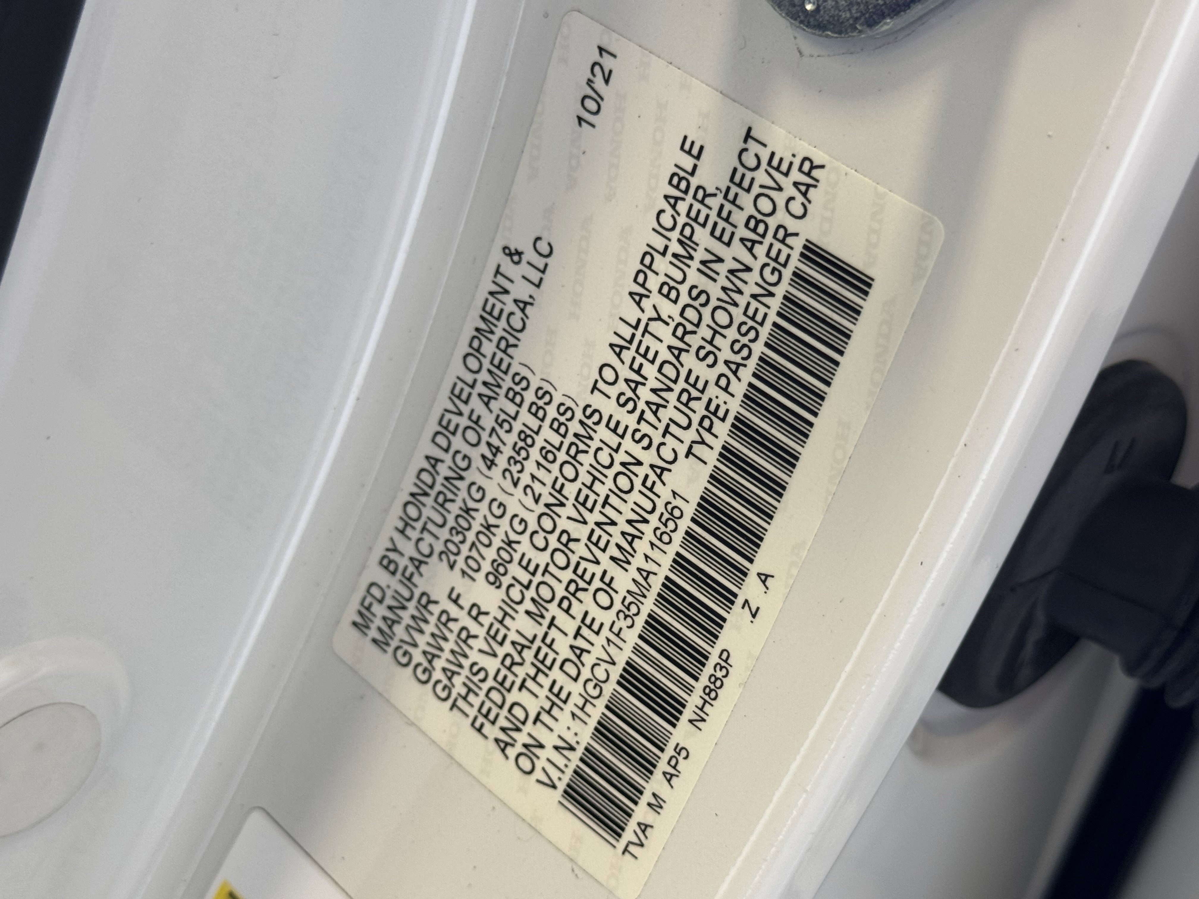 Used 2021 Honda Accord Sport image 39