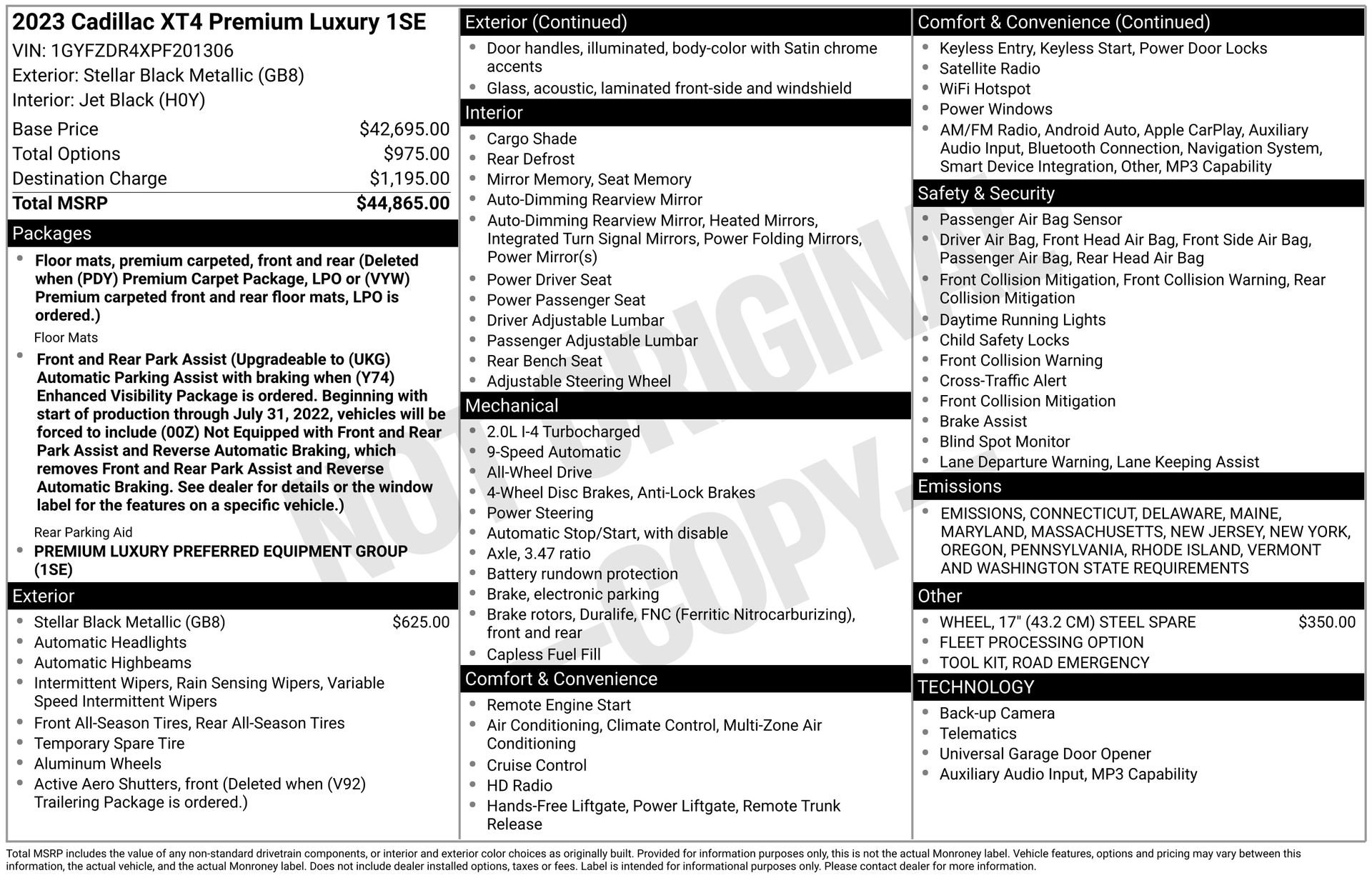 Certified 2023 Cadillac XT4 Premium Luxury image 40