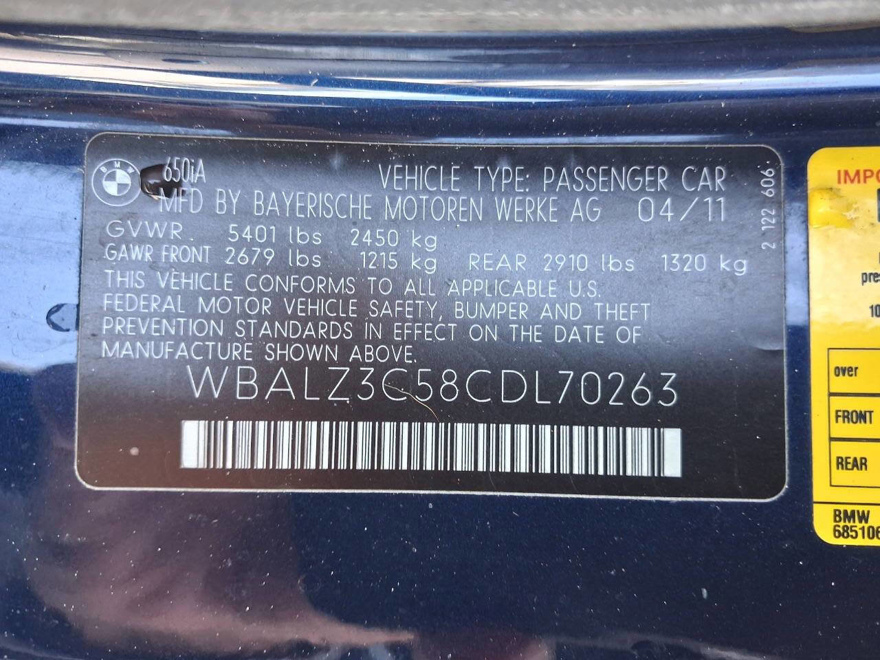 Used 2012 BMW 650i 650i 2dr Convertible image 18