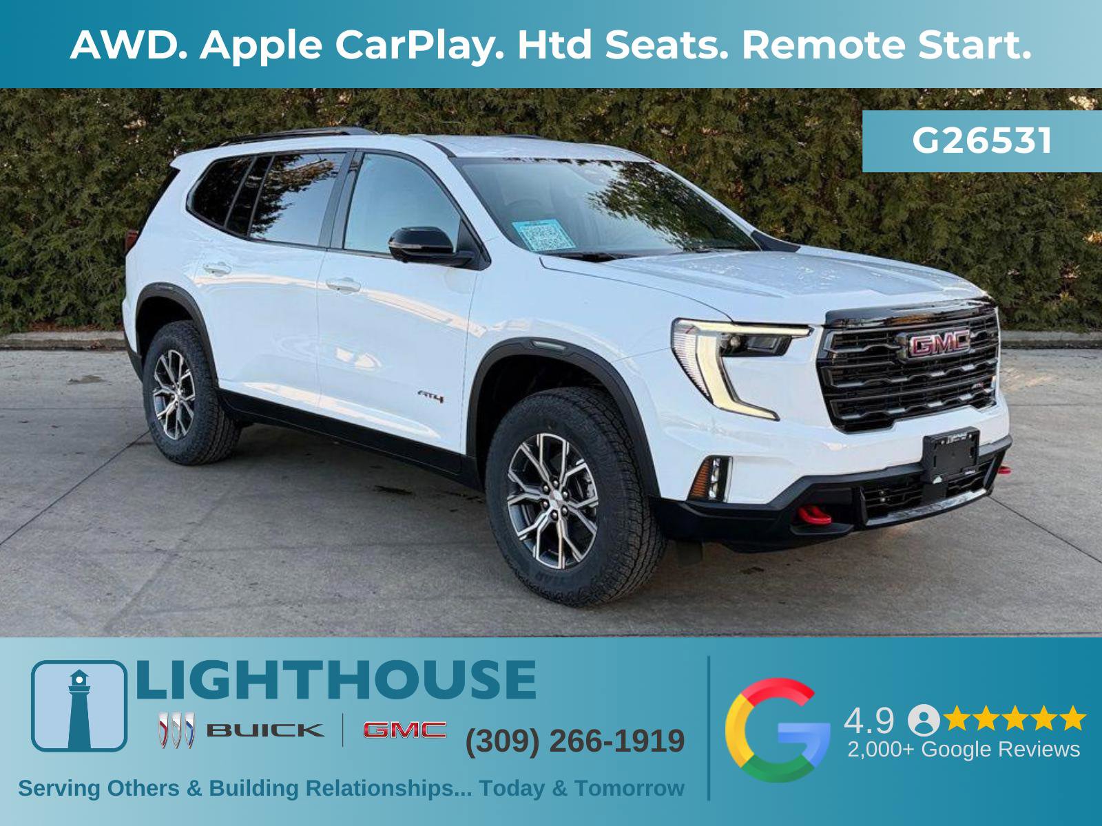 New 2026 GMC Acadia AT4