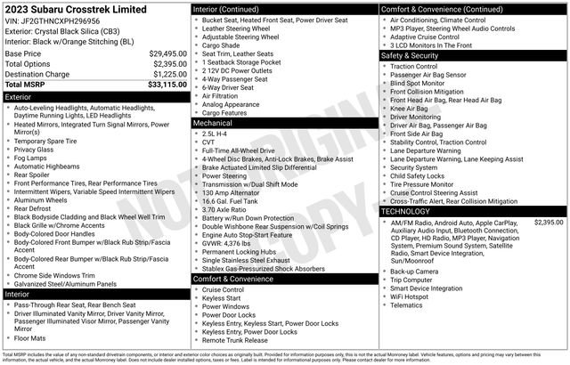 Used 2023 Subaru Crosstrek 2.5i Limited image 20