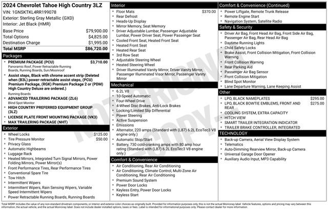 Used 2024 Chevrolet Tahoe High Country w/ Premium Package AWD/4WD image 16