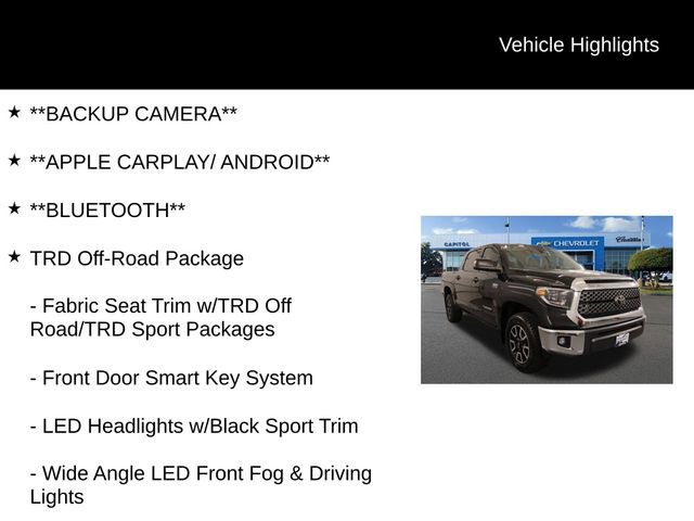 Used 2021 Toyota Tundra SR5 w/ TRD Off-Road Package image 2