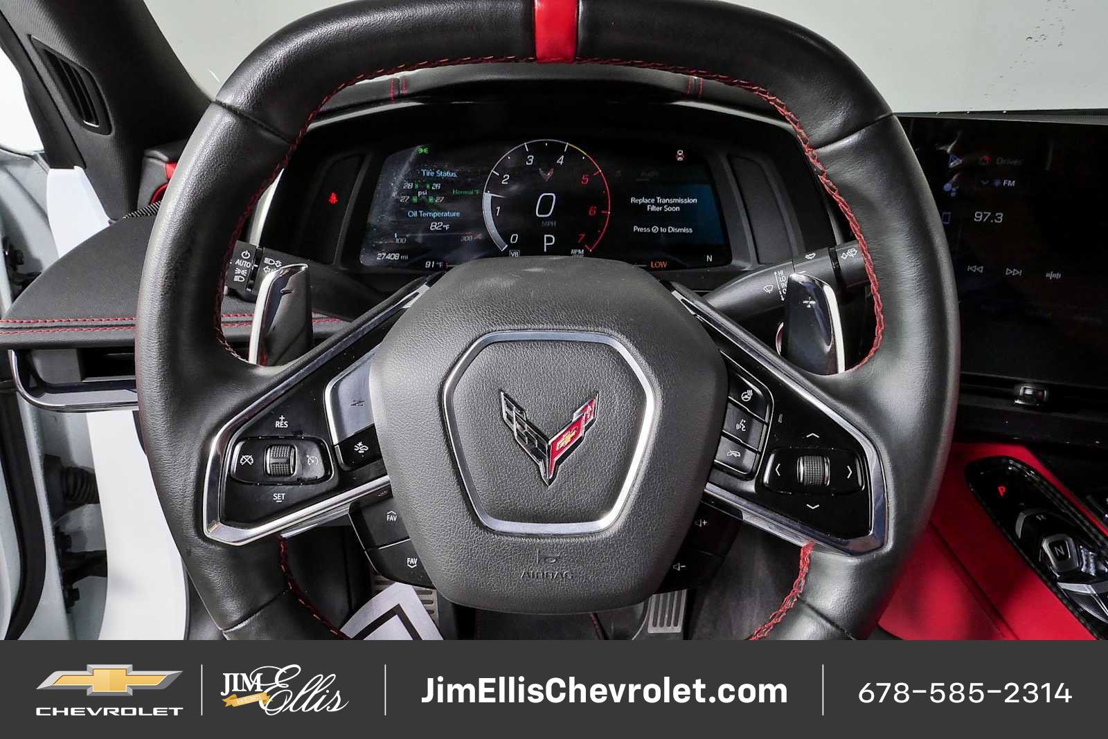 Certified 2024 Chevrolet Corvette Stingray Preferred Cpe w/ Stealth Interior Trim Package RWD image 9