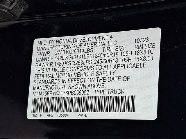 Certified 2023 Honda Ridgeline RTL-E image 25