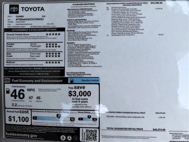 New 2026 Toyota Camry XLE image 25